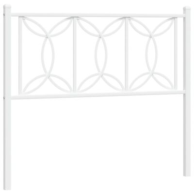 vidaXL Cabecero de metal blanco 100 cm