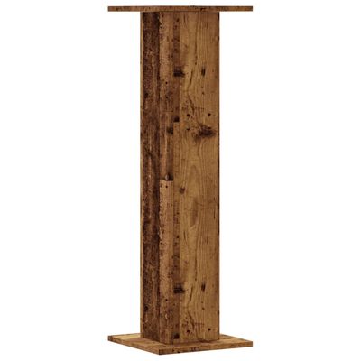 vidaXL Soportes altavoces 2 uds madera roble envejecido 30x30x95 cm