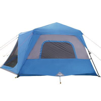 vidaXL Tienda familiar 10 personas impermeable apertura rápida azul