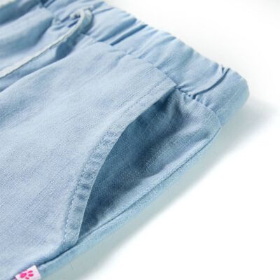 Pantalones cortos de niños azul claro vaquero suave 92