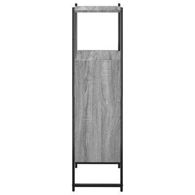 vidaXL Armario de baño madera de ingeniería gris Sonoma 33x33x120,5 cm