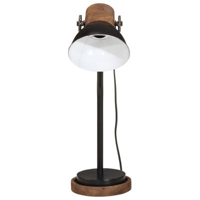 vidaXL Lámpara de escritorio negra 25 W E27 18x18x60 cm