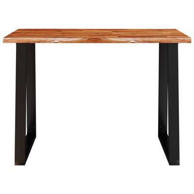 vidaXL Mesa de comedor con borde vivo madera maciza acacia 110x70x75cm