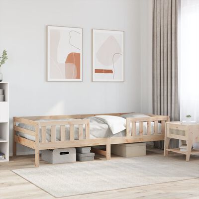 vidaXL Estructura de cama sin colchón madera maciza de pino 100x200 cm