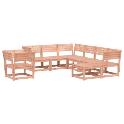 vidaXL Juego de muebles de jardín 8 pzas madera maciza abeto Douglas