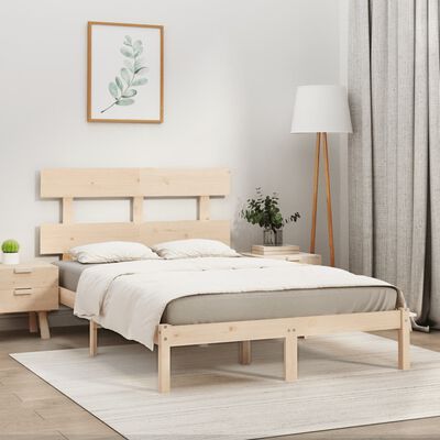 vidaXL Estructura de cama madera maciza 180x200 cm