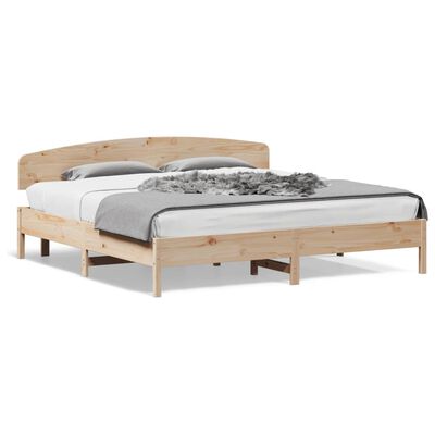 vidaXL Estructura de cama sin colchón madera maciza de pino 180x200 cm