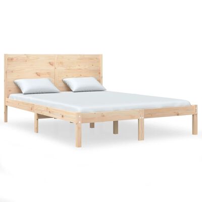 vidaXL Estructura de cama de madera maciza de pino 160x200 cm