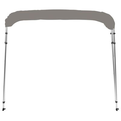 vidaXL Toldo bimini de 4 arcos gris 243x180x137 cm