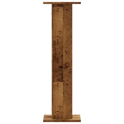 vidaXL Soportes altavoces 2 uds madera roble envejecido 30x30x95 cm