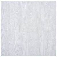 vidaXL Lamas para suelo autoadhesivas PVC blanco 5,11 m²