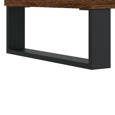 vidaXL Mueble para TV madera contrachapada marrón roble 160x35x55 cm