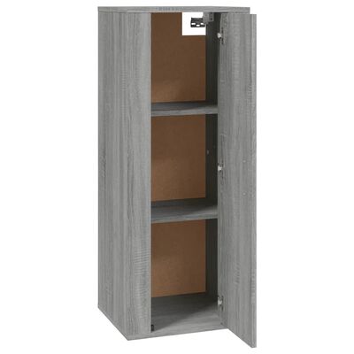 vidaXL Mueble para TV de pared gris Sonoma 40x34,5x100 cm