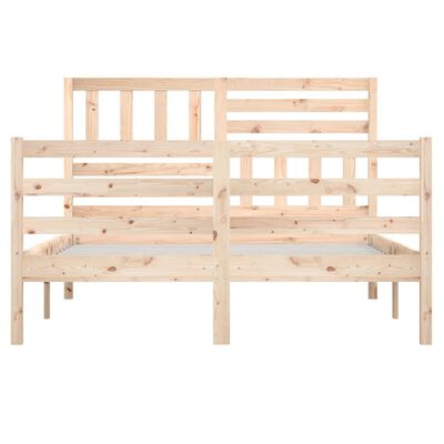 vidaXL Estructura de cama de madera maciza 160x200 cm