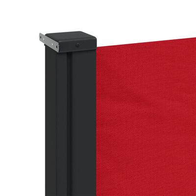 vidaXL Toldo lateral retráctil rojo 160x600 cm