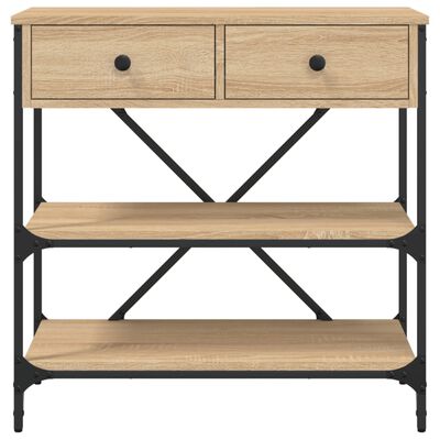 vidaXL Mesa consola madera de ingeniería roble Sonoma 75x34,5x75 cm