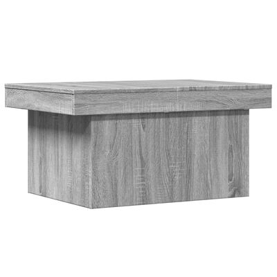 vidaXL Mesa de centro madera de ingeniería gris Sonoma 80x55x40 cm