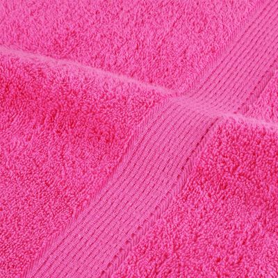 vidaXL Toallas premium SOLUND 2 unidades rosa 100x200 cm 600 gsm