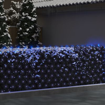 vidaXL Red de luces Navidad 544 LED azul 4x4m interior/exterior