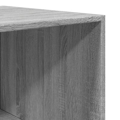 vidaXL Armario de madera de ingeniería gris Sonoma 80x50x200 cm