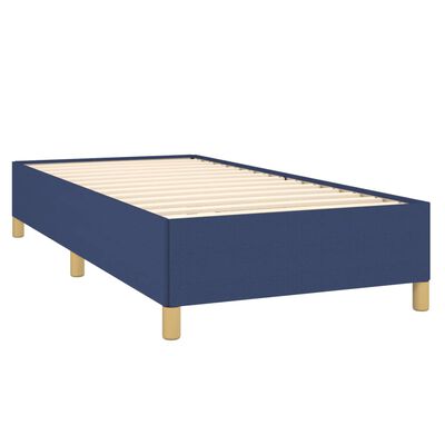 vidaXL Estructura de cama sin colchón tela azul 90x200 cm