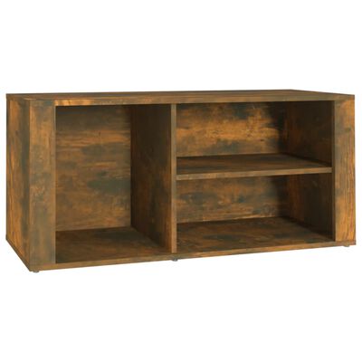 vidaXL Mueble zapatero madera contrachapada roble ahumado 100x35x45 cm