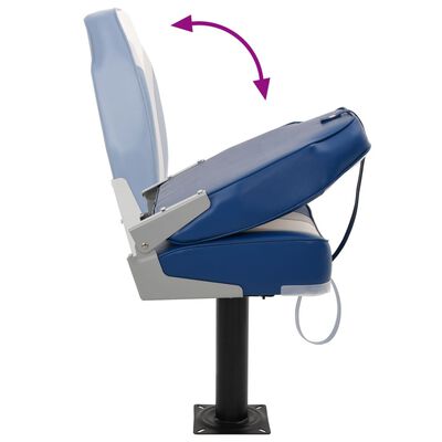 vidaXL Asiento para barco con pedestal giratorio 360°