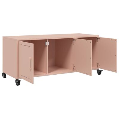 vidaXL Mueble de TV acero rosa 100,5x39x43,5 cm