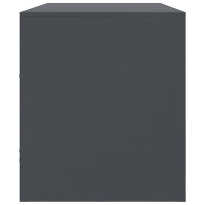 vidaXL Mueble para TV de acero gris antracita 99x39x44 cm