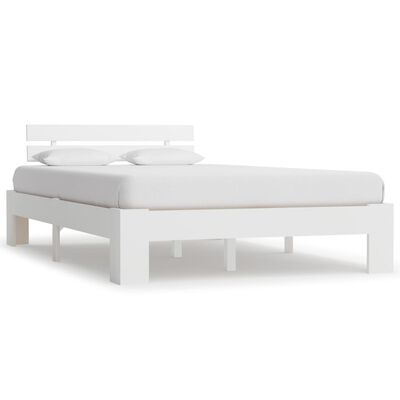 vidaXL Estructura de cama sin colchón madera de pino blanca 140x200 cm