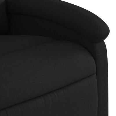 vidaXL Sillón reclinable de masaje eléctrico tela negro