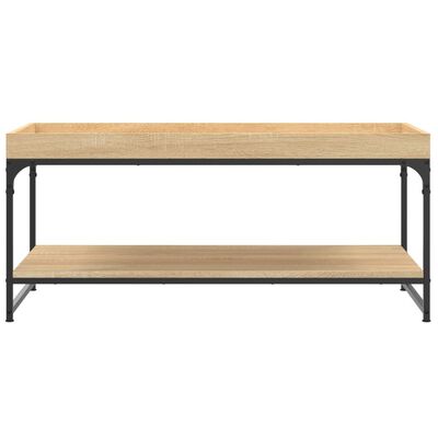 vidaXL Mesa de centro madera de ingeniería roble Sonoma 100x49x45 cm