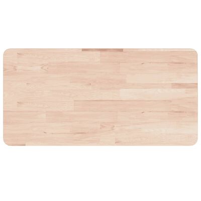 vidaXL Encimera de baño madera maciza sin tratar 100x60x4 cm