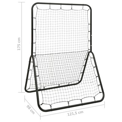 vidaXL Rebotador multideporte beisbol softbol metal 121,5x98x175 cm