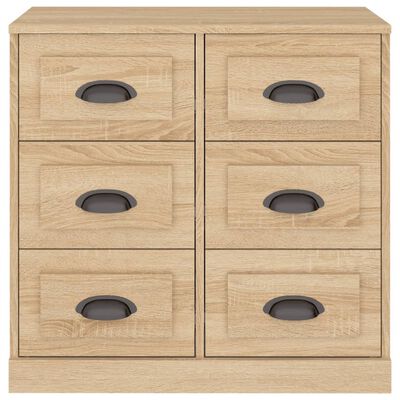 vidaXL Aparador de madera contrachapada roble Sonoma 70x35,5x67,5 cm