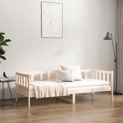 vidaXL Sofá cama sin colchón madera maciza de pino 90x190 cm