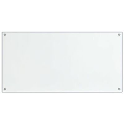 vidaXL Salpicaderos cocina 2 uds vidrio templado transparente 80x50 cm