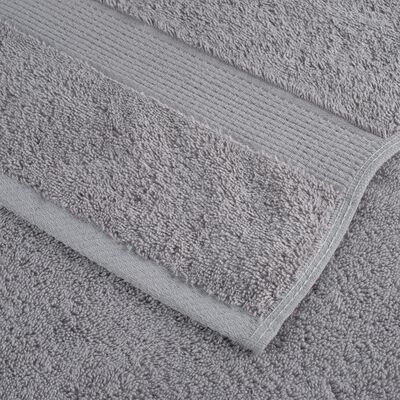 vidaXL Toallas de ducha SOLUND 2 unidades gris 70x140 cm 600 gsm