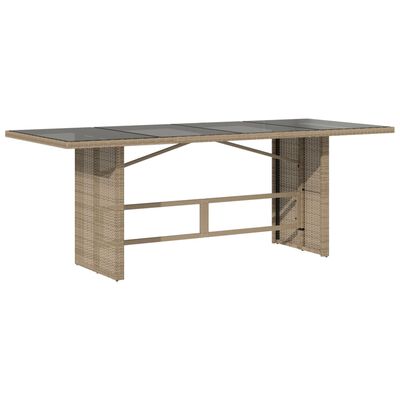 vidaXL Set comedor de jardín 9 pzas con cojines ratán sintético beige