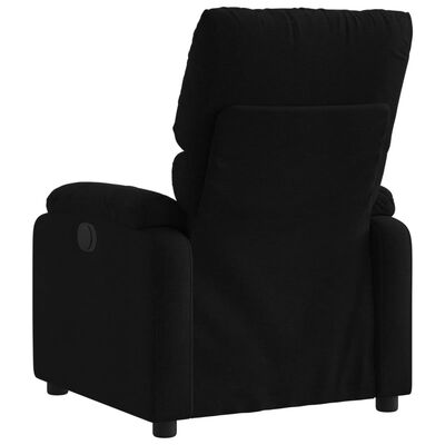 vidaXL Sillón reclinable eléctrico de tela negro