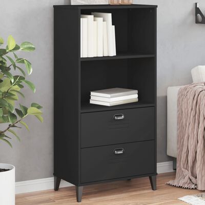 vidaXL Librería VIKEN madera de ingeniería negro 60x35x123 cm