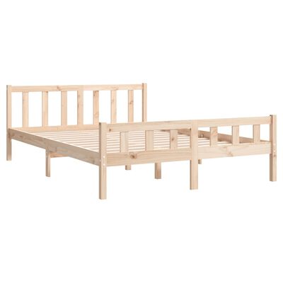 vidaXL Estructura de cama sin colchón madera maciza 120x200 cm