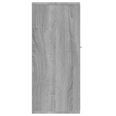vidaXL Aparador de madera contrachapada gris Sonoma 88x30x70 cm