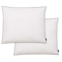 vidaXL Almohadas 2 uds relleno plumón/plumas 70x60 cm blanco