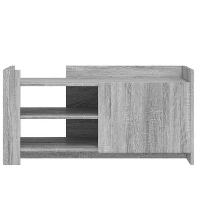 vidaXL Mesa de centro madera de ingeniería gris Sonoma 100x50x50 cm