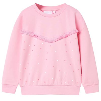 Sudadera infantil rosa 140