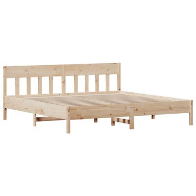 vidaXL Estructura de cama sin colchón madera maciza de pino 180x200 cm