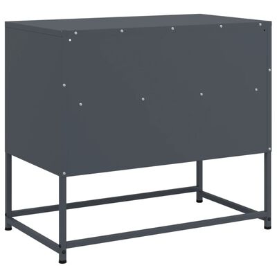 vidaXL Mueble para TV de acero gris antracita 68x39x60,5 cm