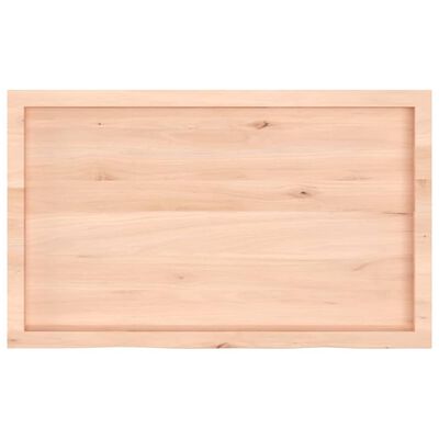 vidaXL Tablero de mesa madera maciza roble sin tratar 100x60x(2-4) cm