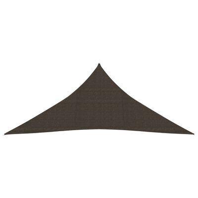 vidaXL Toldo de vela marrón HDPE 160 g/m² 4,5x4,5x4,5 m